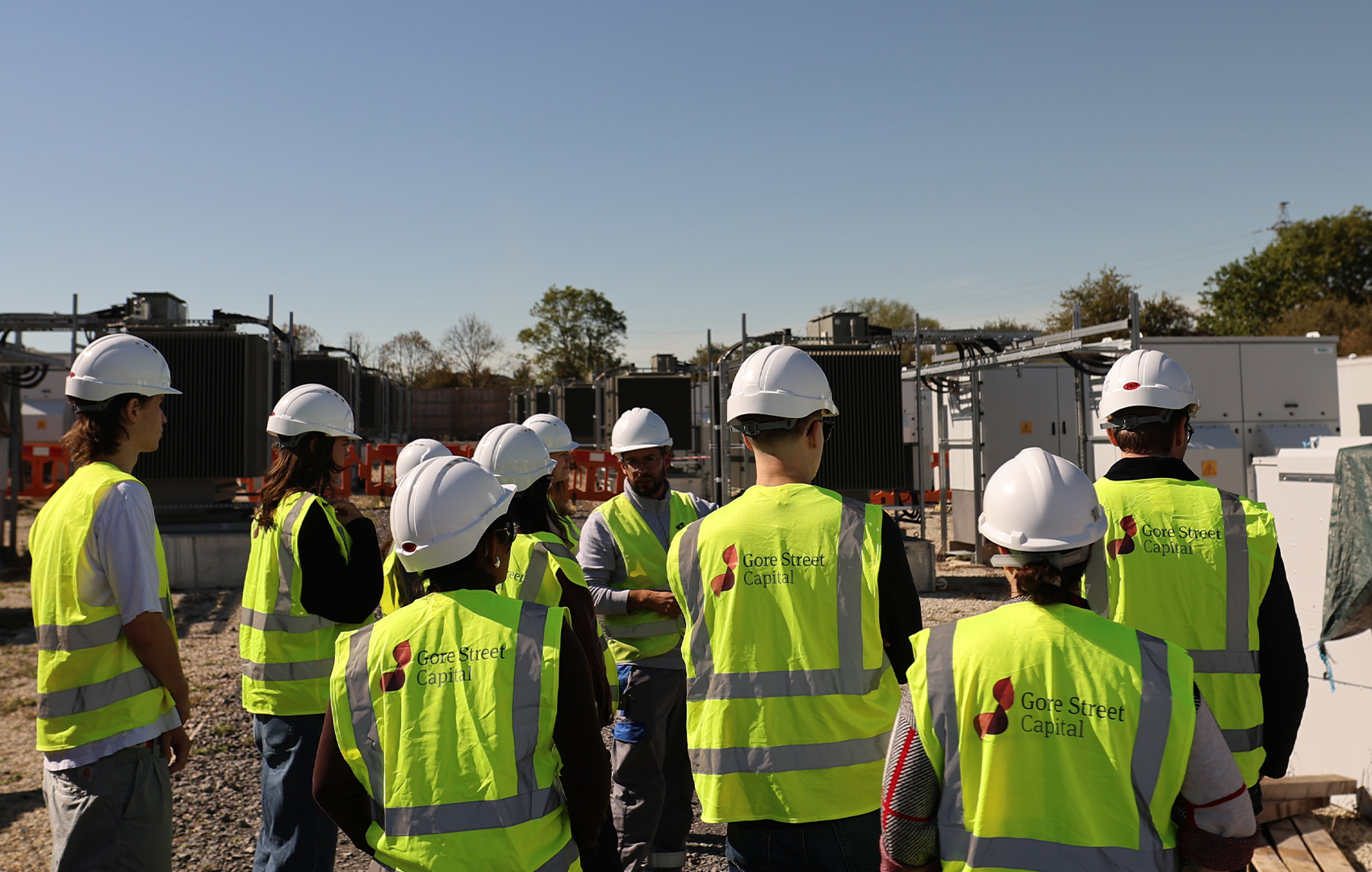 The Gore Street Capital team at the Stony Battery Energy Storage System, UK